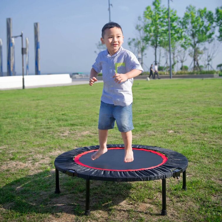 EGOONM Mini 40 Inch RoundFold Trampoline With Safety Pad For